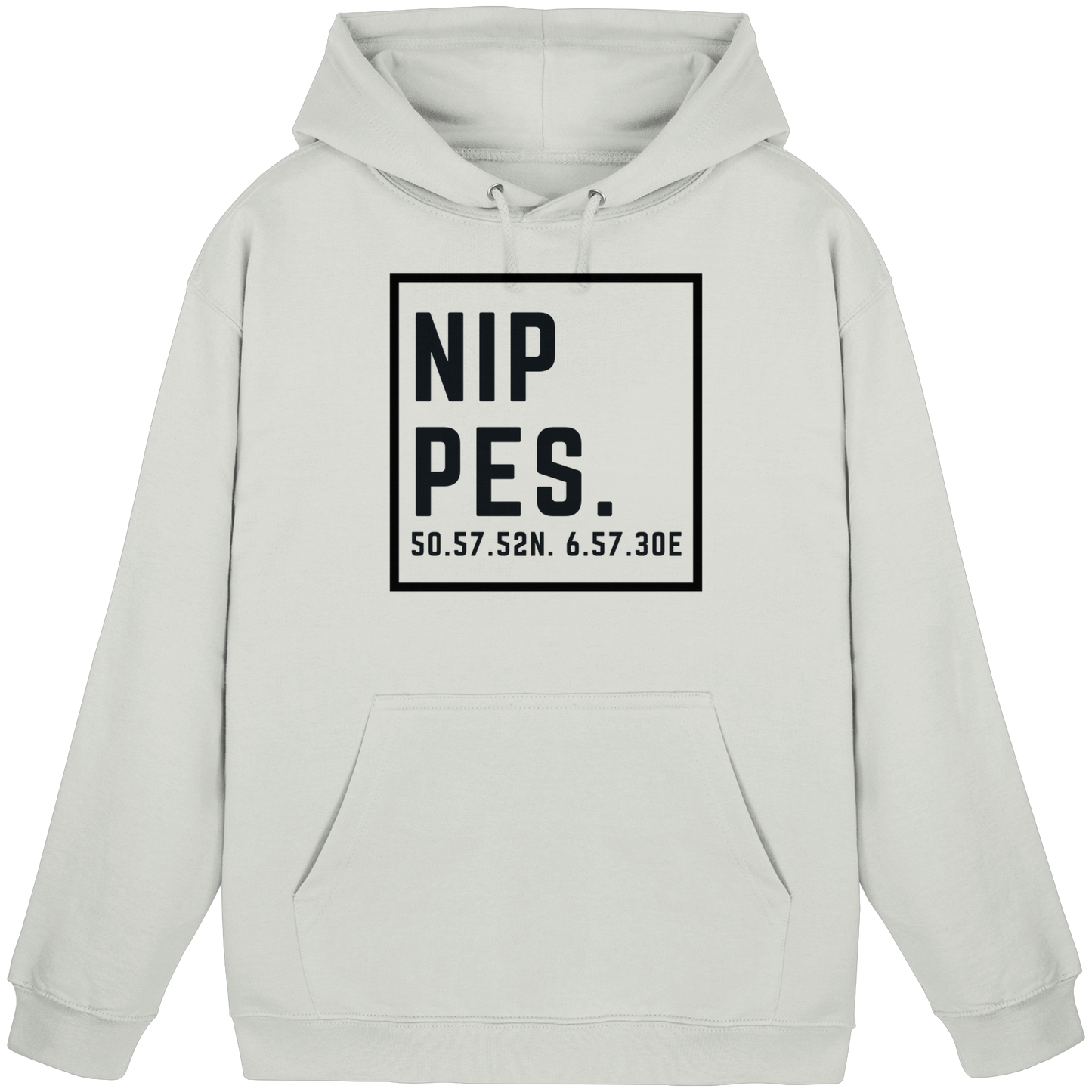 Nippes Koordinaten (großer Druck auf der Brust) - Basic Unisex Hoodie