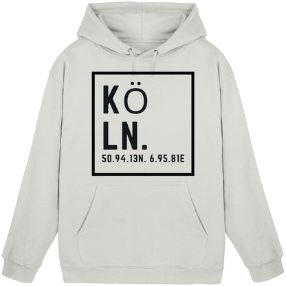 Köln Koordinaten (großer Druck auf der Brust) - Basic Unisex Hoodie