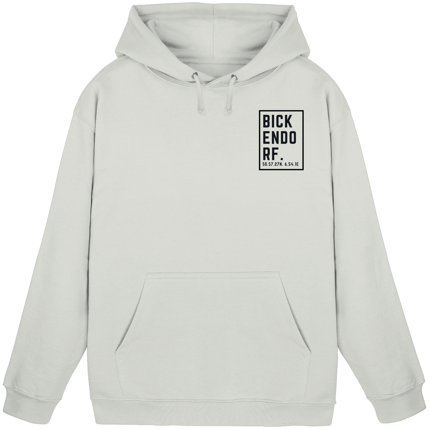 Bickendorf Koordinaten (kleiner Druck auf der Brust) - Basic Unisex Hoodie