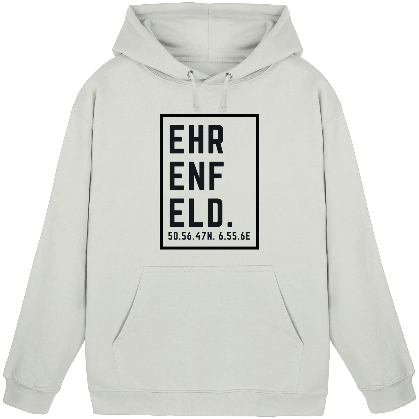 Ehrenfeld Koordinaten (großer Druck auf der Brust) - Basic Unisex Hoodie