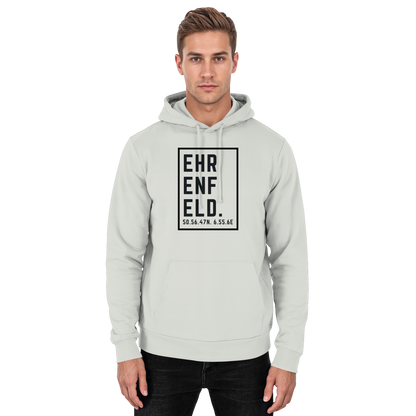 Ehrenfeld Koordinaten (großer Druck auf der Brust) - Basic Unisex Hoodie