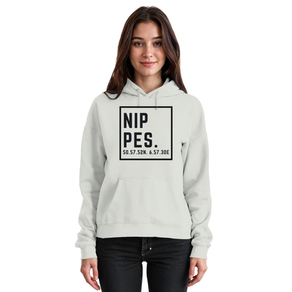 Nippes Koordinaten (großer Druck auf der Brust) - Basic Unisex Hoodie