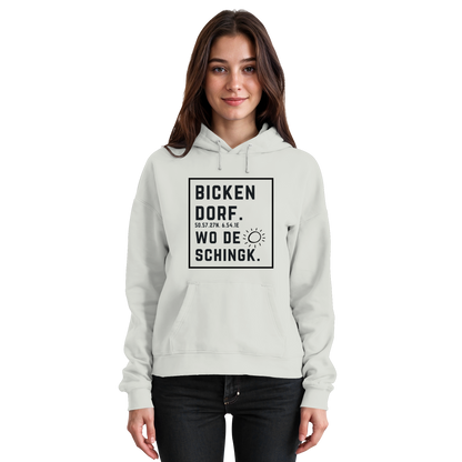 Wo de Sonn schingk - Bickendorf Druck  - Basic Unisex Hoodie