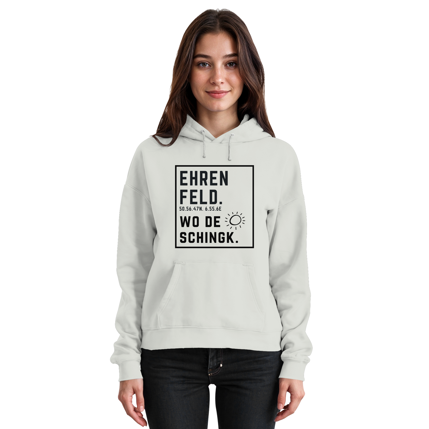 Wo de Sonn schingk - Ehrenfeld Druck  - Basic Unisex Hoodie