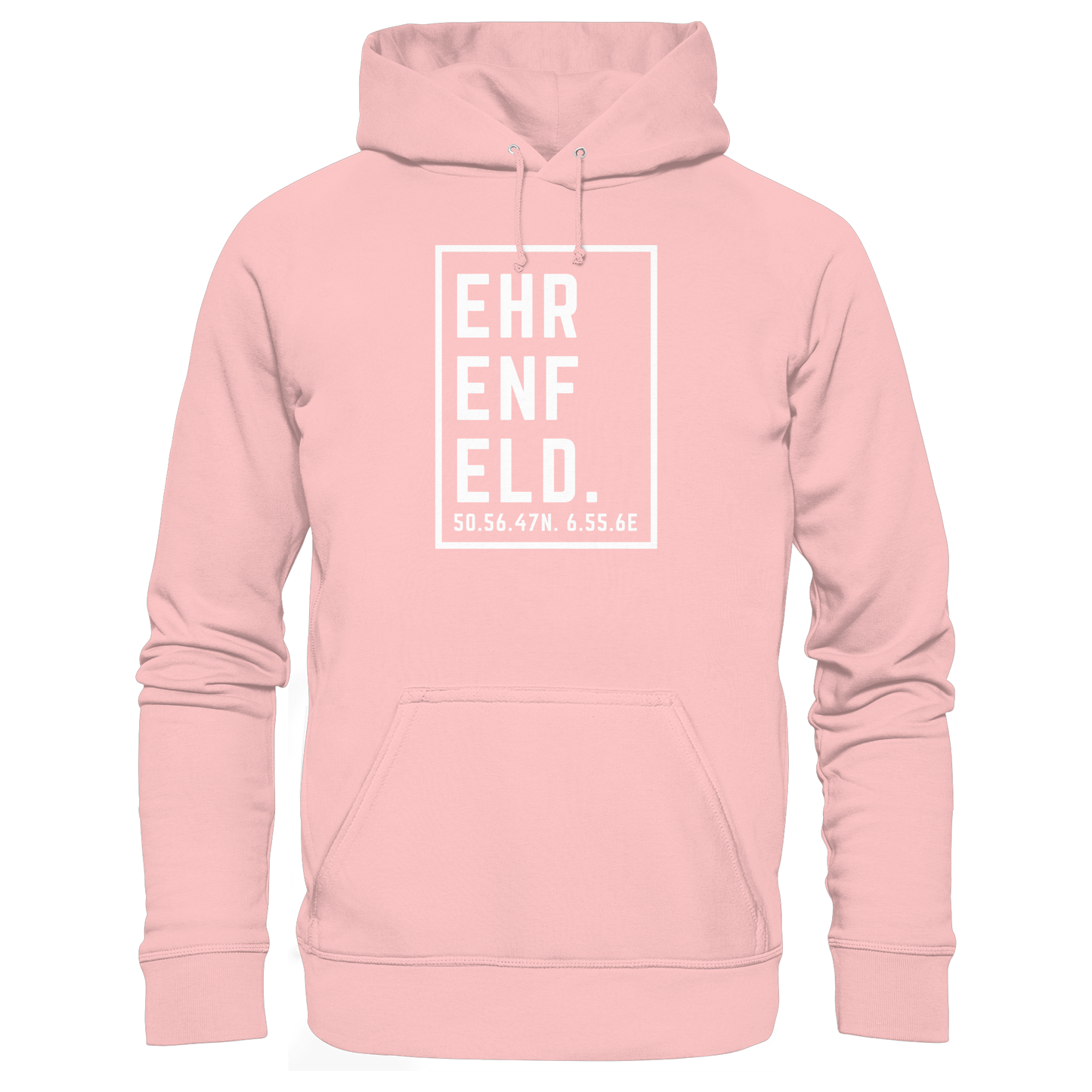 Ehrenfeld Koordinaten (großer Druck auf der Brust) - Basic Unisex Hoodie