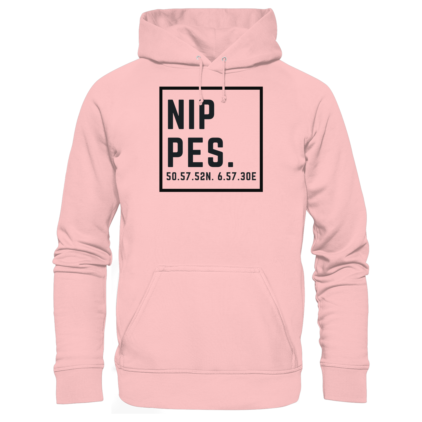 Nippes Koordinaten (großer Druck auf der Brust) - Basic Unisex Hoodie