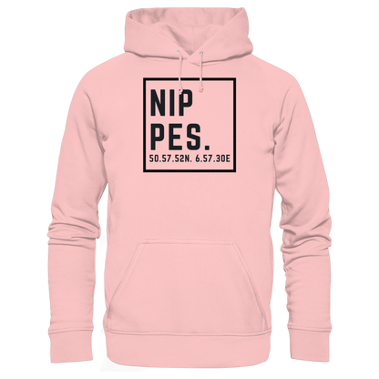 Nippes Koordinaten (großer Druck auf der Brust) - Basic Unisex Hoodie