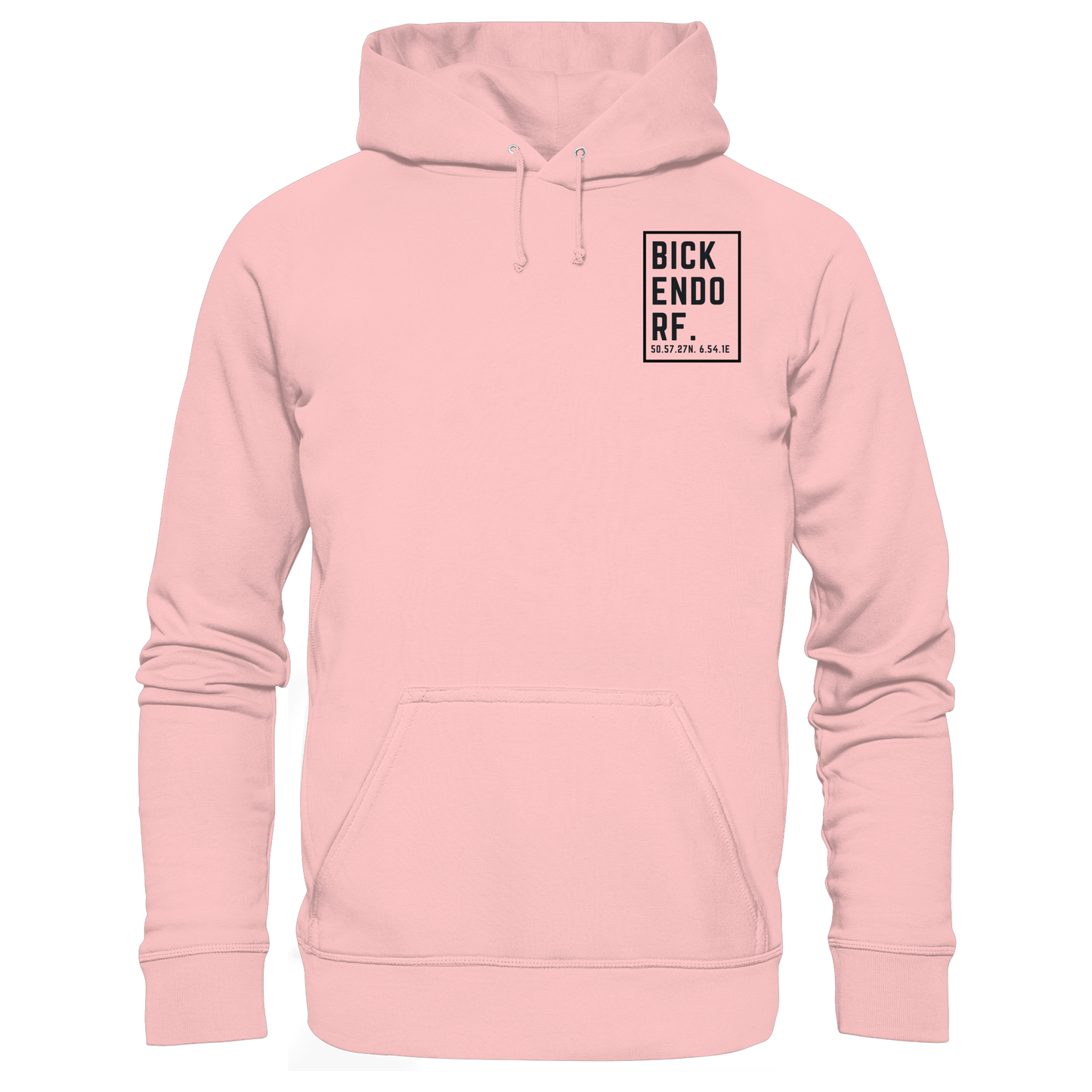 Bickendorf Koordinaten (kleiner Druck auf der Brust) - Basic Unisex Hoodie