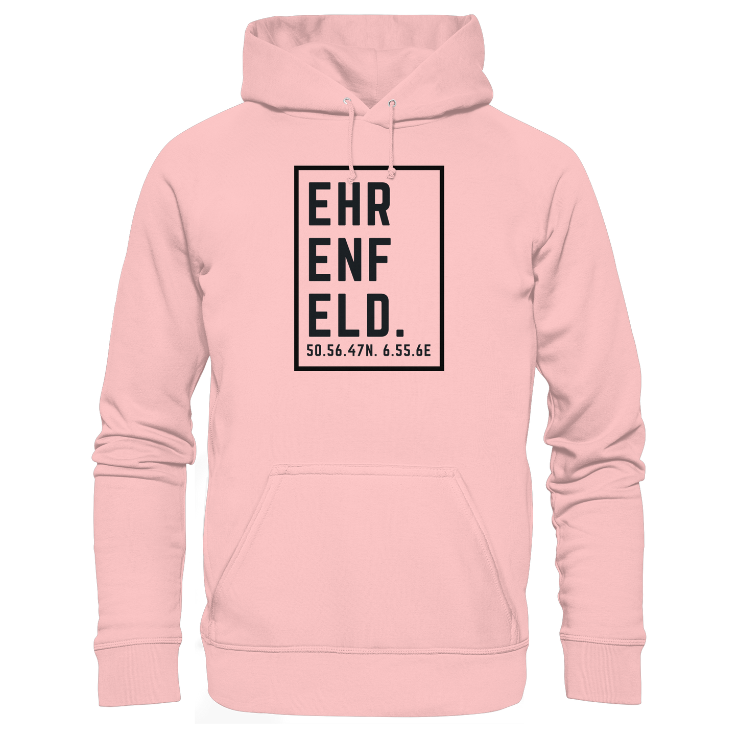 Ehrenfeld Koordinaten (großer Druck auf der Brust) - Basic Unisex Hoodie