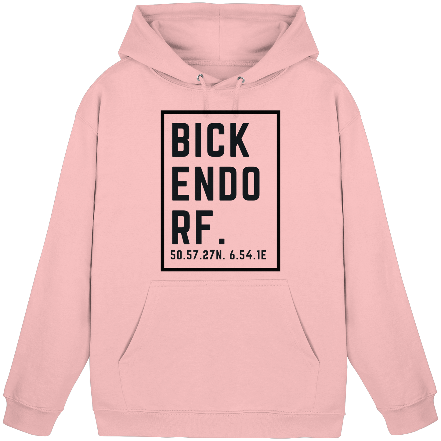 Bickendorf Koordinaten (großer Druck auf der Brust) - Basic Unisex Hoodie
