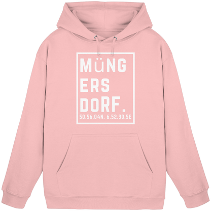Müngersdorf Koordinaten (großer Druck auf der Brust) - Basic Unisex Hoodie