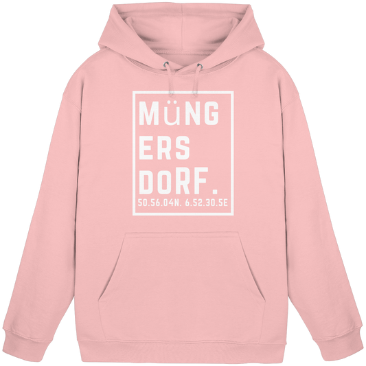 Müngersdorf Koordinaten (großer Druck auf der Brust) - Basic Unisex Hoodie