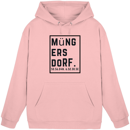 Müngersdorf Koordinaten (großer Druck auf der Brust) - Basic Unisex Hoodie
