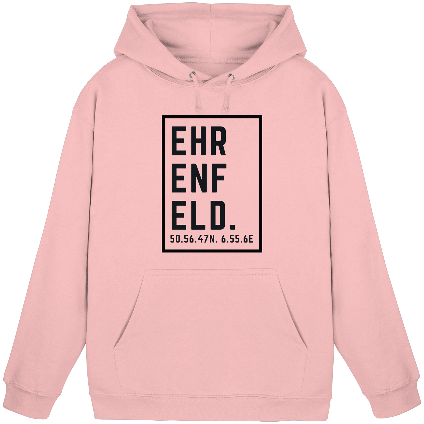 Ehrenfeld Koordinaten (großer Druck auf der Brust) - Basic Unisex Hoodie
