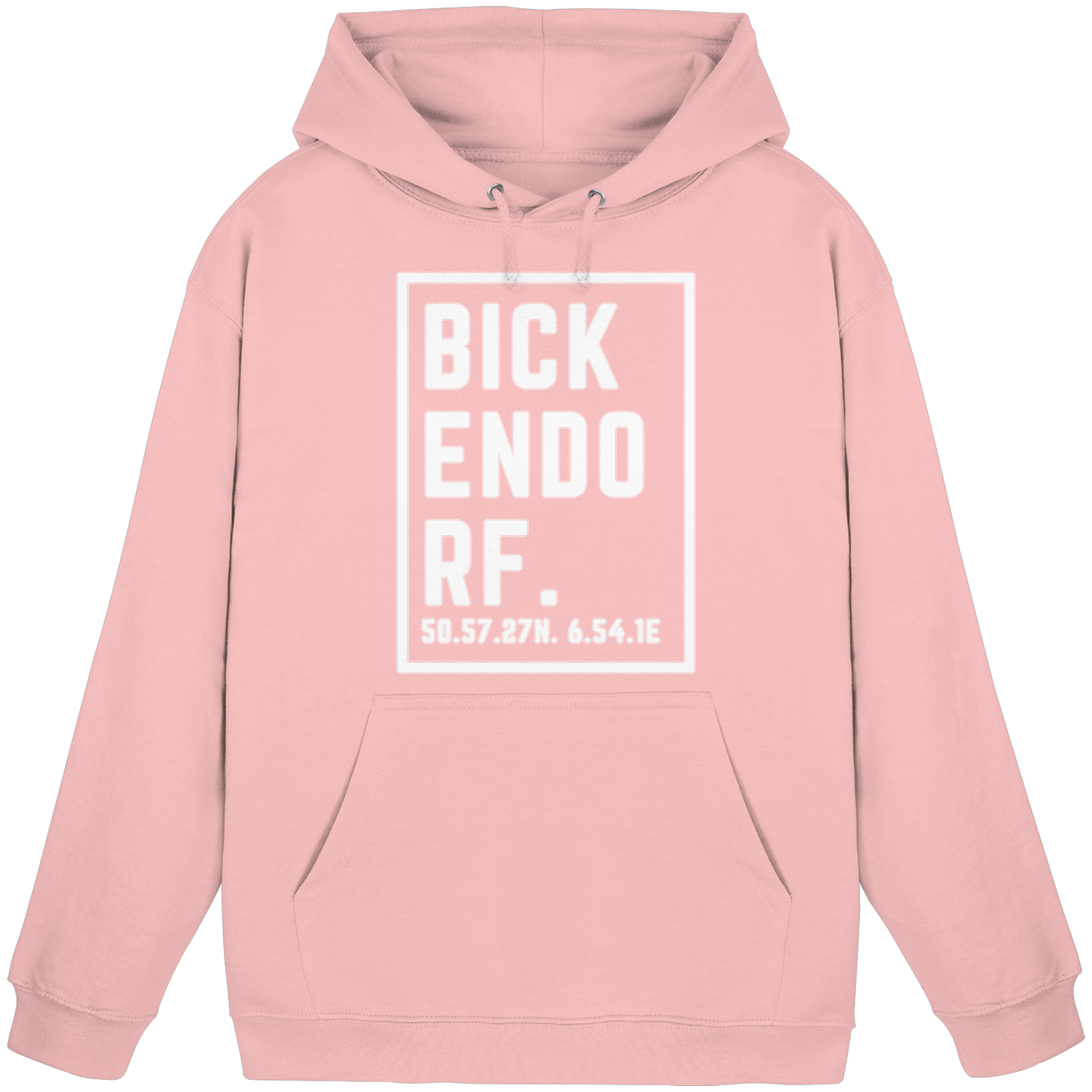 Bickendorf Koordinaten (großer Druck auf der Brust) - Basic Unisex Hoodie