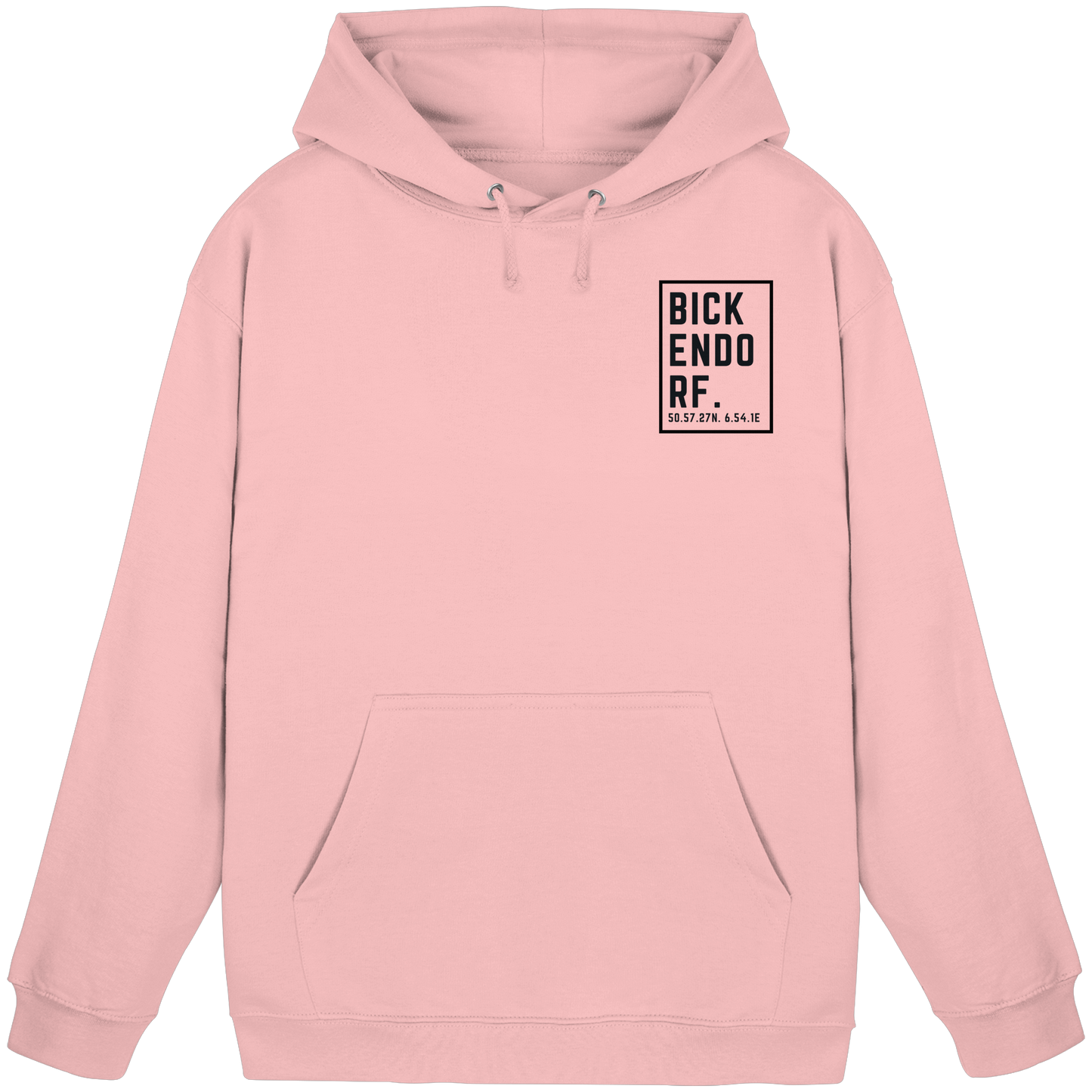 Bickendorf Koordinaten (kleiner Druck auf der Brust) - Basic Unisex Hoodie