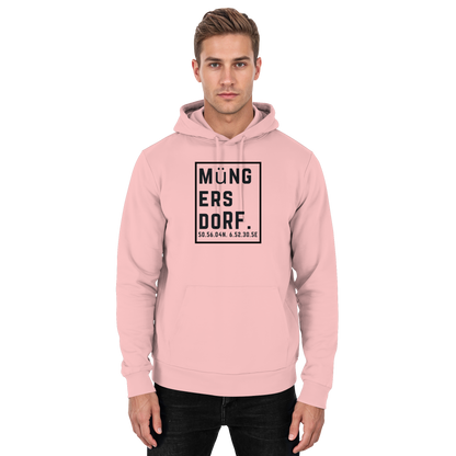 Müngersdorf Koordinaten (großer Druck auf der Brust) - Basic Unisex Hoodie