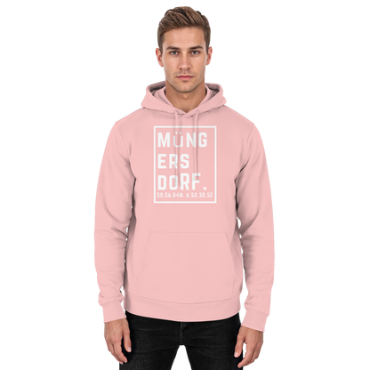 Müngersdorf Koordinaten (großer Druck auf der Brust) - Basic Unisex Hoodie
