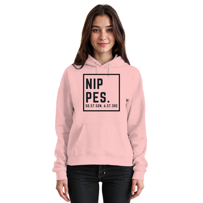 Nippes Koordinaten (großer Druck auf der Brust) - Basic Unisex Hoodie