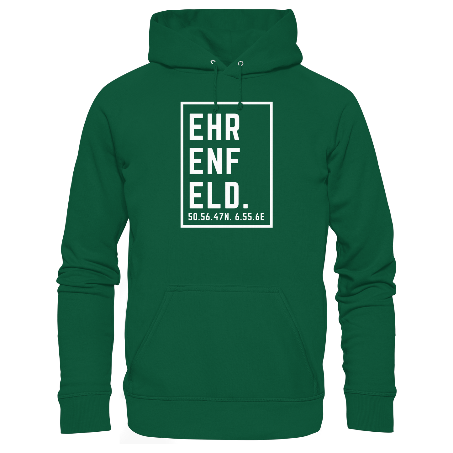 Ehrenfeld Koordinaten (großer Druck auf der Brust) - Basic Unisex Hoodie
