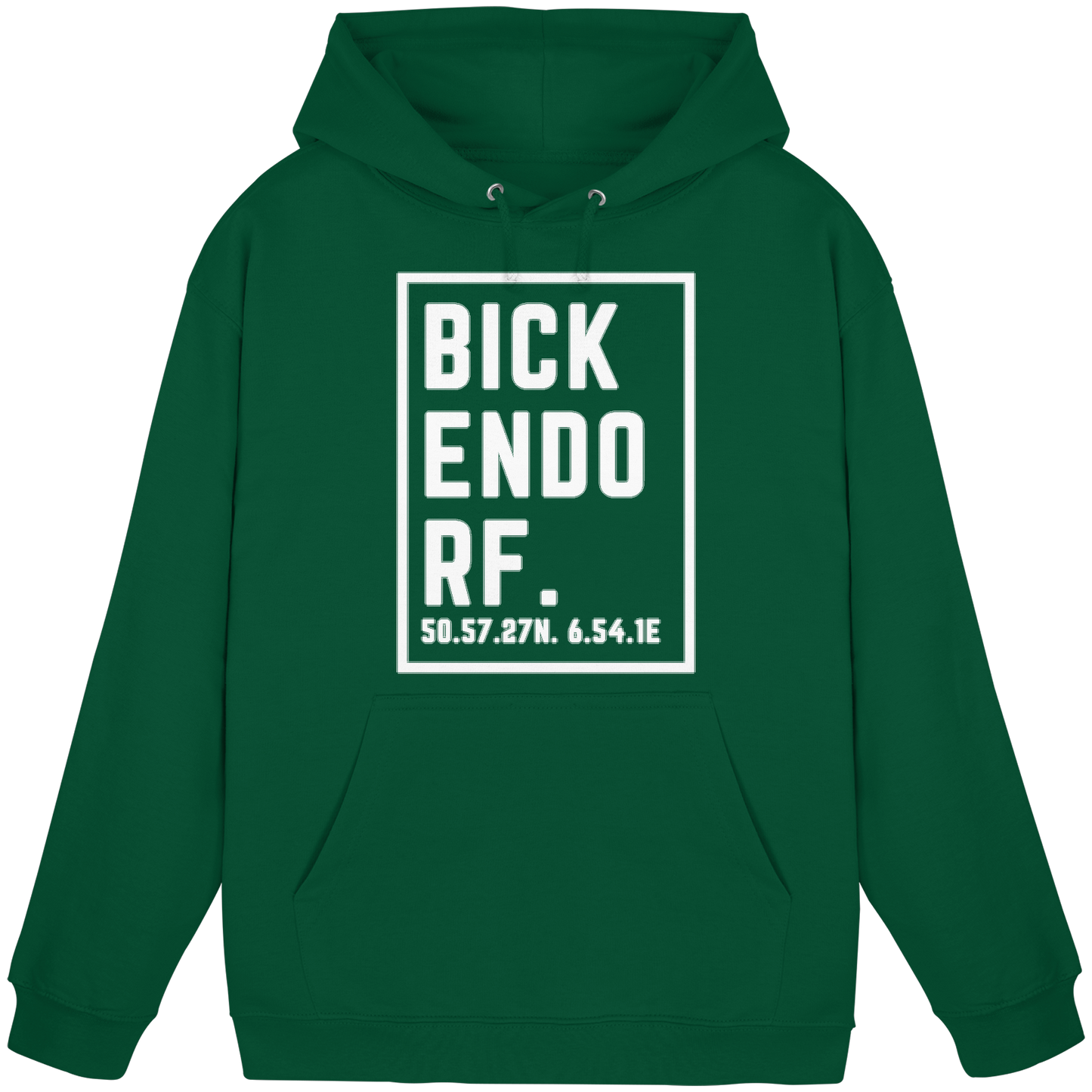 Bickendorf Koordinaten (großer Druck auf der Brust) - Basic Unisex Hoodie