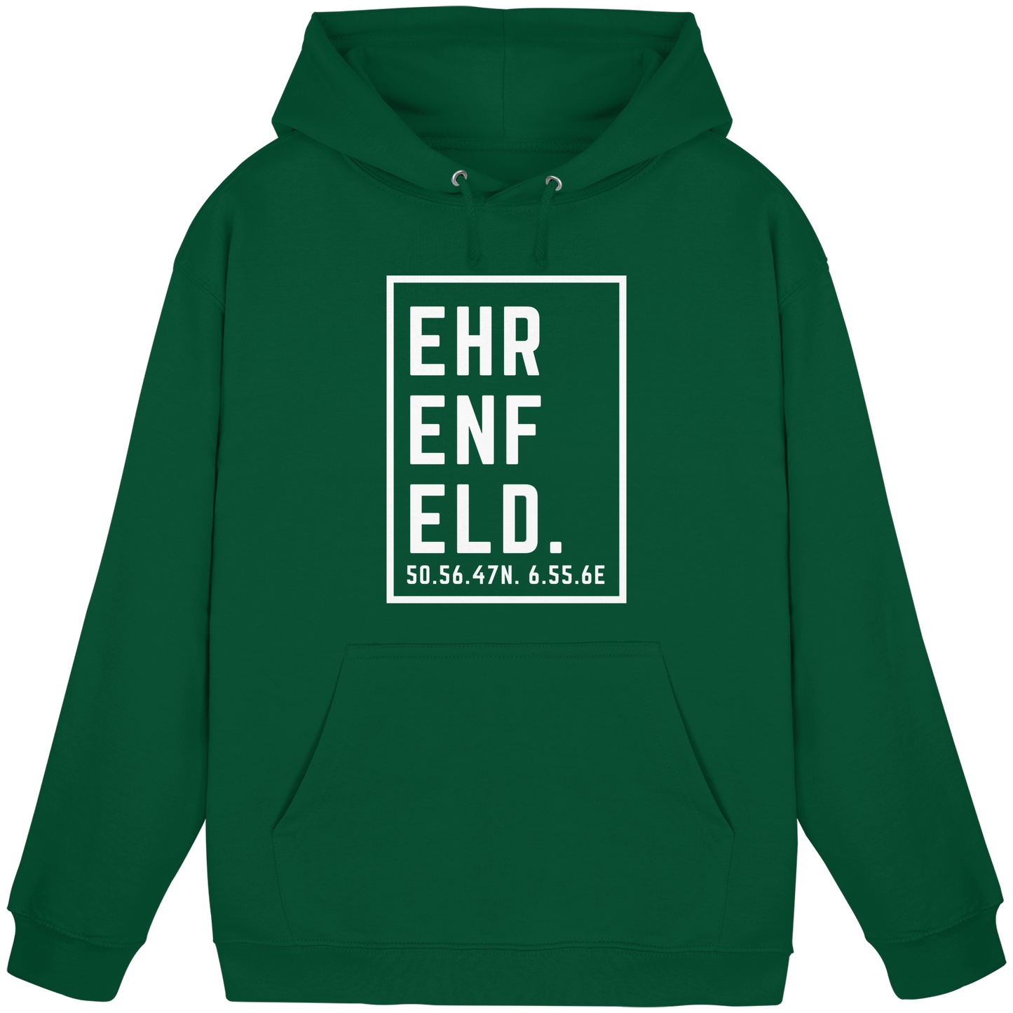 Ehrenfeld Koordinaten (großer Druck auf der Brust) - Basic Unisex Hoodie