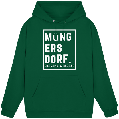 Müngersdorf Koordinaten (großer Druck auf der Brust) - Basic Unisex Hoodie