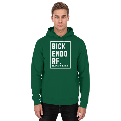 Bickendorf Koordinaten (großer Druck auf der Brust) - Basic Unisex Hoodie