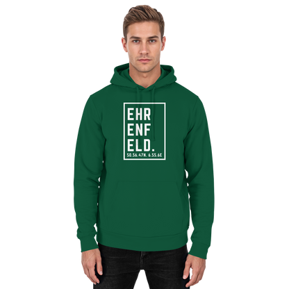 Ehrenfeld Koordinaten (großer Druck auf der Brust) - Basic Unisex Hoodie