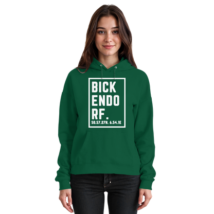 Bickendorf Koordinaten (großer Druck auf der Brust) - Basic Unisex Hoodie