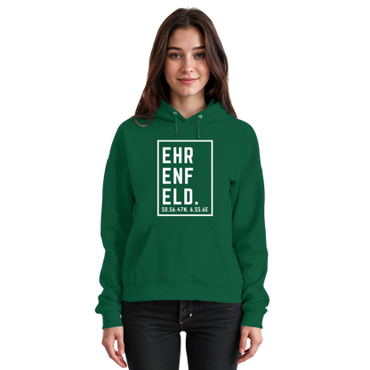Ehrenfeld Koordinaten (großer Druck auf der Brust) - Basic Unisex Hoodie