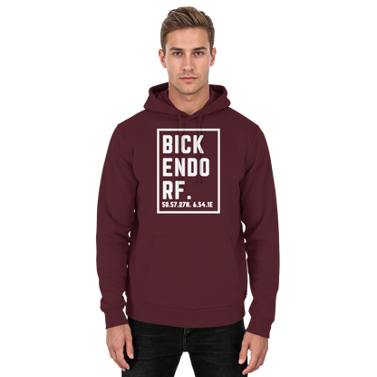 Bickendorf Koordinaten (großer Druck auf der Brust) - Basic Unisex Hoodie