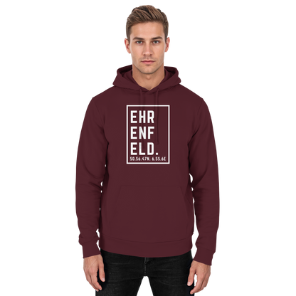 Ehrenfeld Koordinaten (großer Druck auf der Brust) - Basic Unisex Hoodie