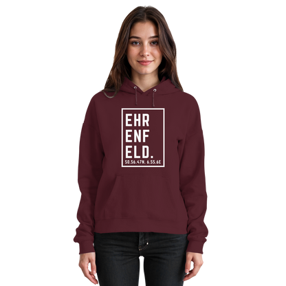 Ehrenfeld Koordinaten (großer Druck auf der Brust) - Basic Unisex Hoodie
