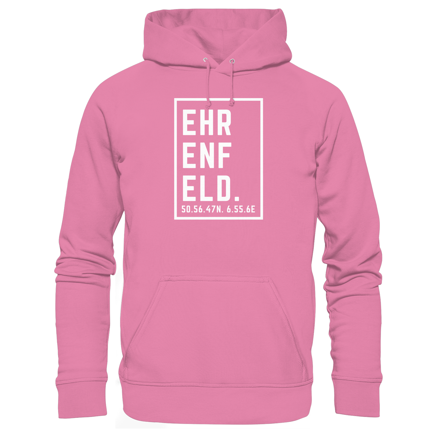 Ehrenfeld Koordinaten (großer Druck auf der Brust) - Basic Unisex Hoodie
