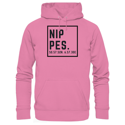 Nippes Koordinaten (großer Druck auf der Brust) - Basic Unisex Hoodie