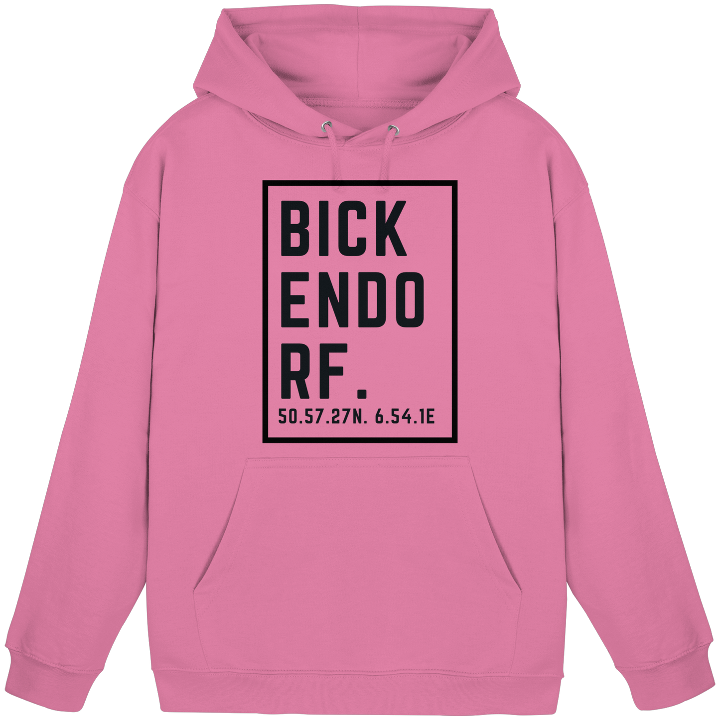 Bickendorf Koordinaten (großer Druck auf der Brust) - Basic Unisex Hoodie