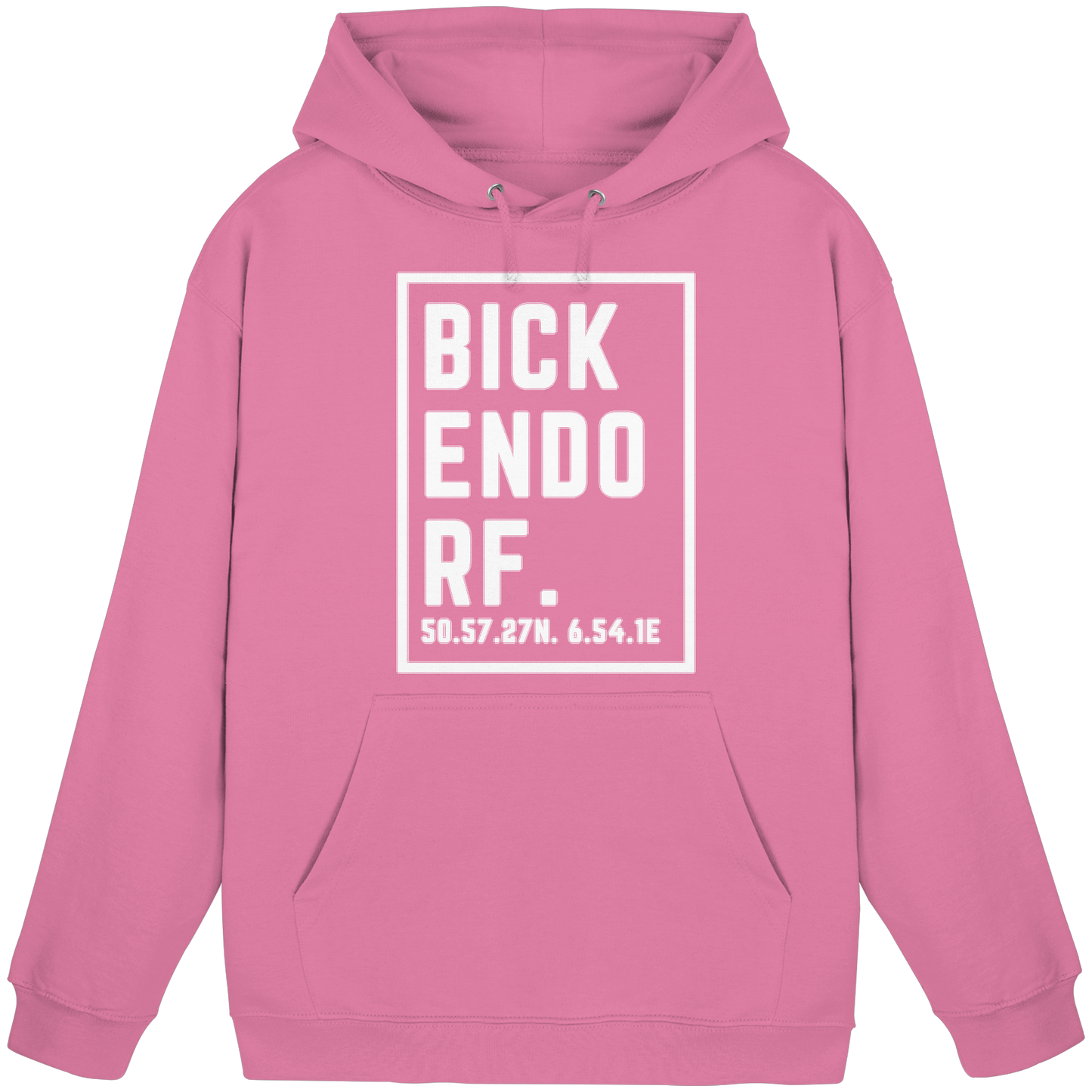 Bickendorf Koordinaten (großer Druck auf der Brust) - Basic Unisex Hoodie