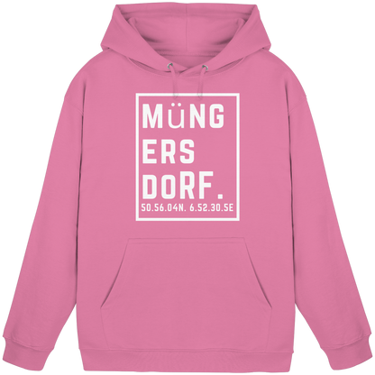 Müngersdorf Koordinaten (großer Druck auf der Brust) - Basic Unisex Hoodie