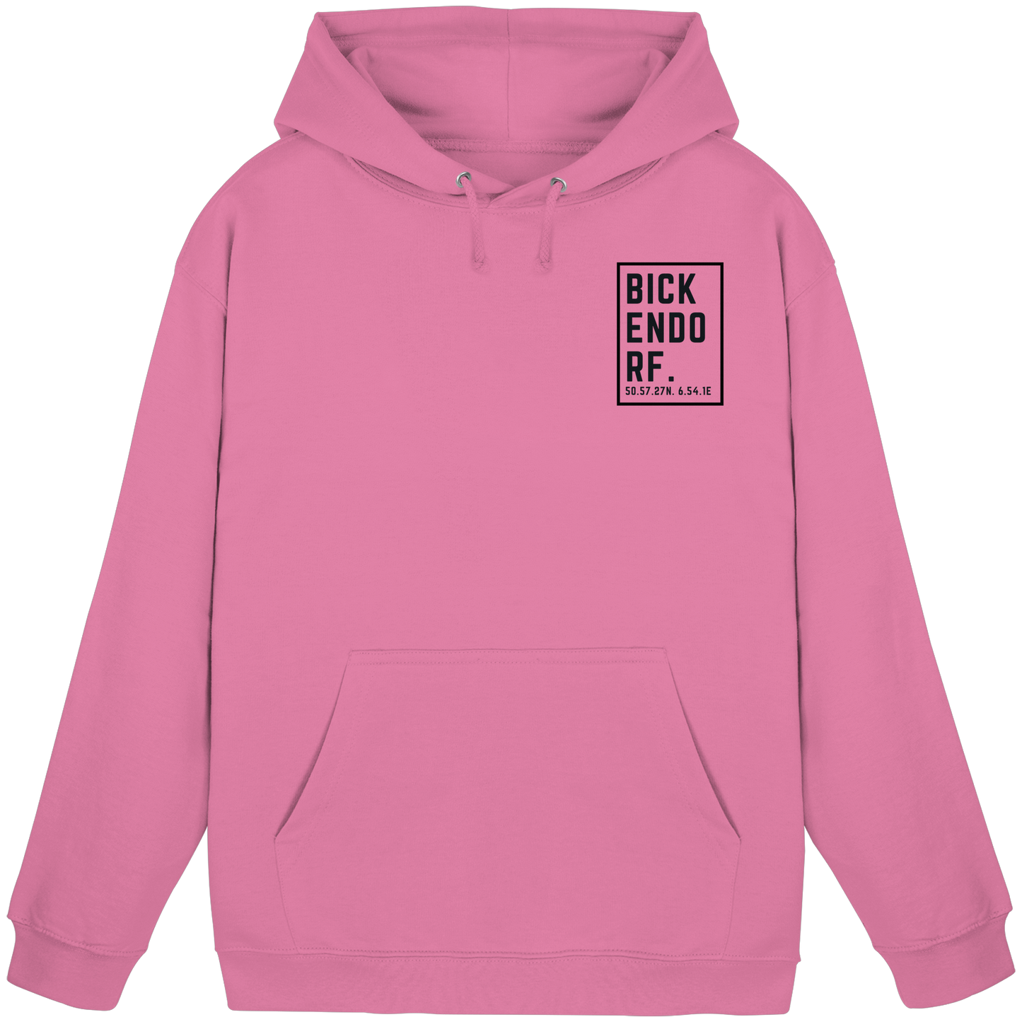 Bickendorf Koordinaten (kleiner Druck auf der Brust) - Basic Unisex Hoodie