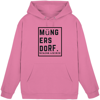 Müngersdorf Koordinaten (großer Druck auf der Brust) - Basic Unisex Hoodie