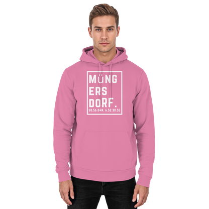 Müngersdorf Koordinaten (großer Druck auf der Brust) - Basic Unisex Hoodie