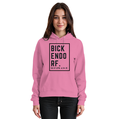 Bickendorf Koordinaten (großer Druck auf der Brust) - Basic Unisex Hoodie