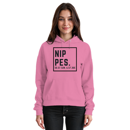 Nippes Koordinaten (großer Druck auf der Brust) - Basic Unisex Hoodie