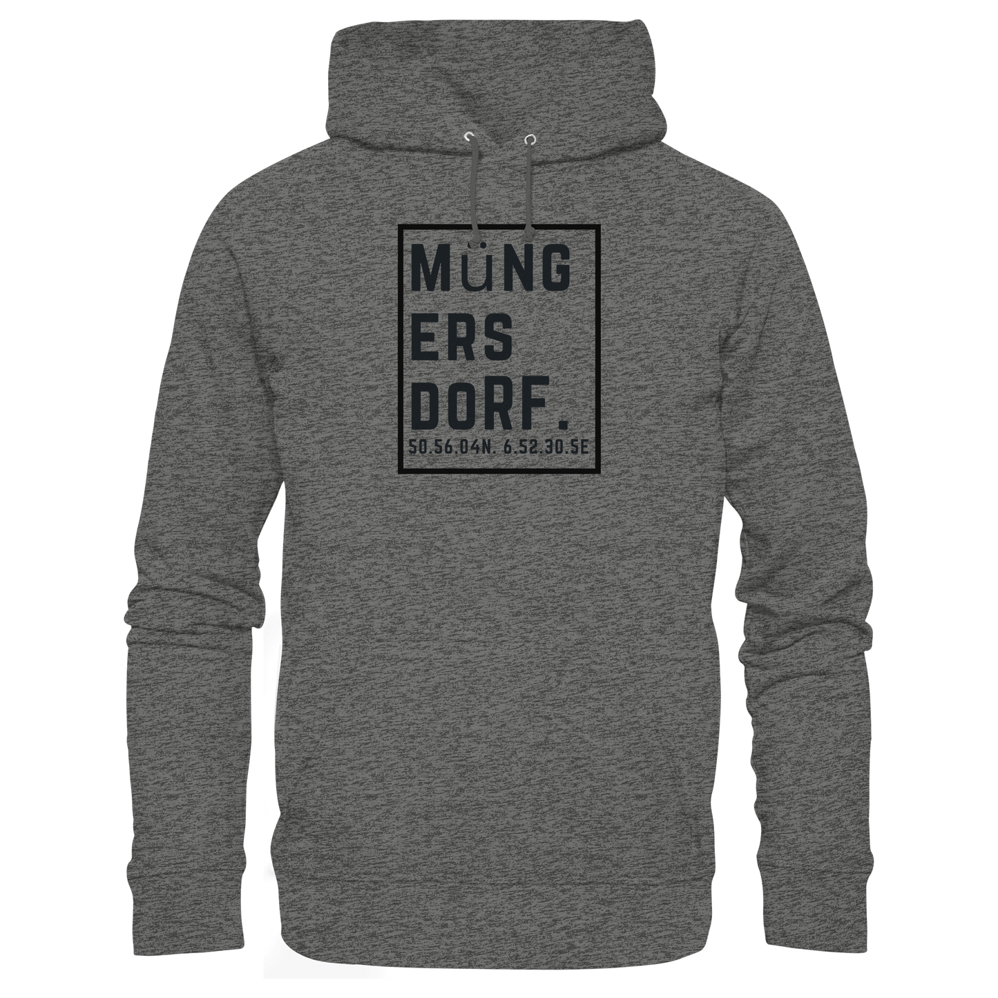 Müngersdorf Koordinaten (großer Druck auf der Brust) - Basic Unisex Hoodie