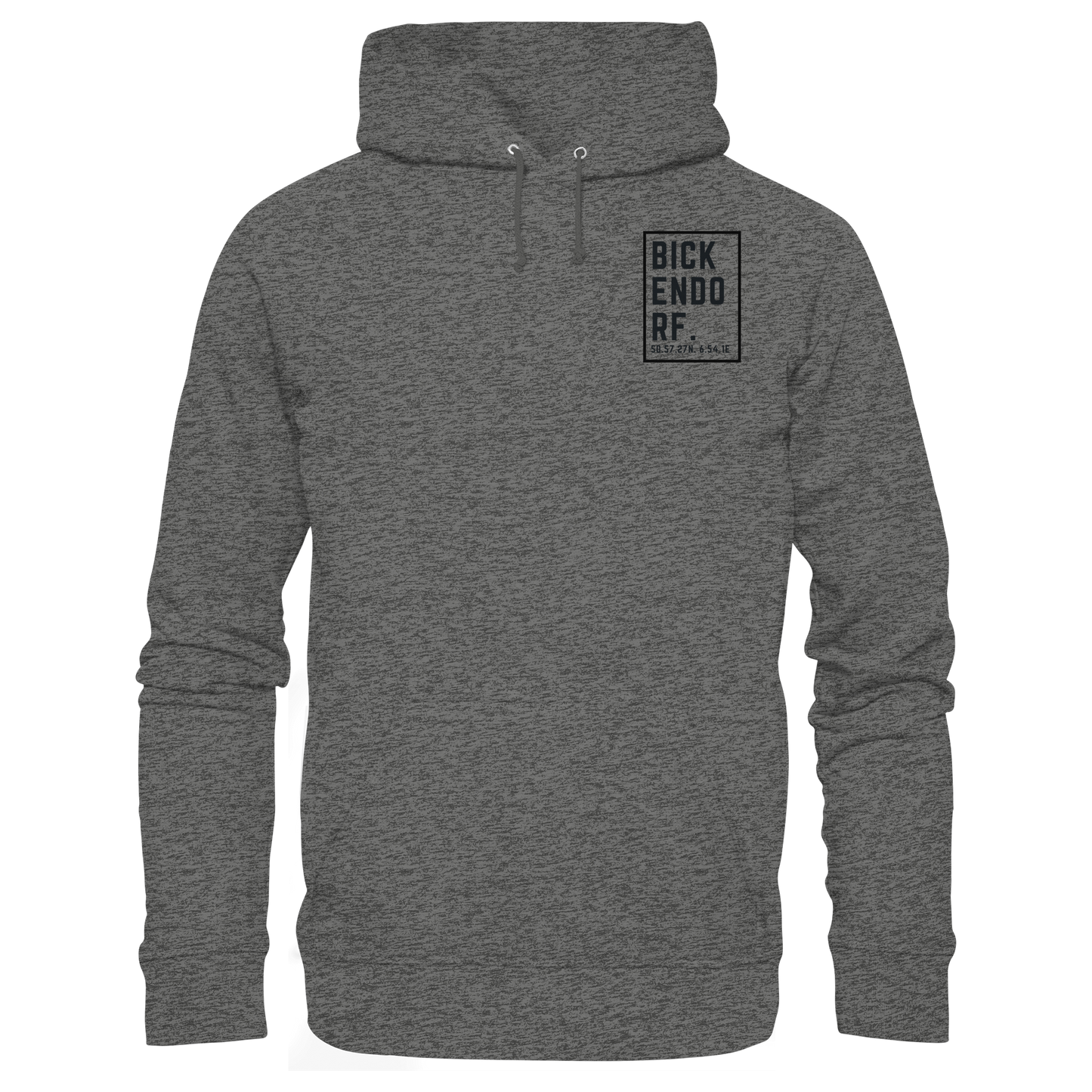 Bickendorf Koordinaten (kleiner Druck auf der Brust) - Basic Unisex Hoodie