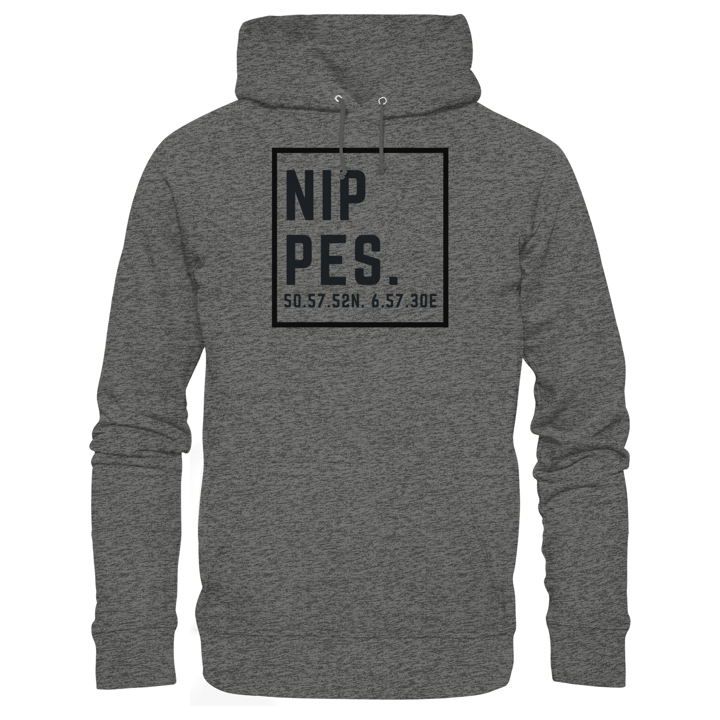 Nippes Koordinaten (großer Druck auf der Brust) - Basic Unisex Hoodie