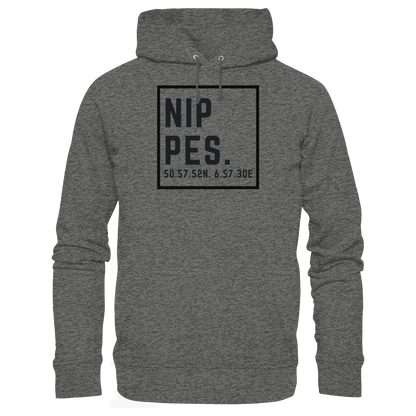 Nippes Koordinaten (großer Druck auf der Brust) - Basic Unisex Hoodie