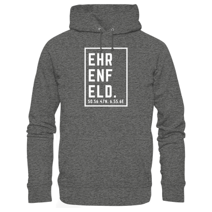 Ehrenfeld Koordinaten (großer Druck auf der Brust) - Basic Unisex Hoodie