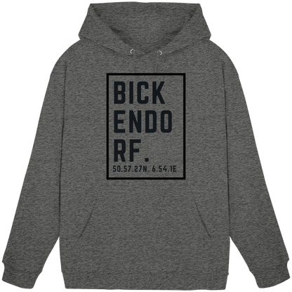 Bickendorf Koordinaten (großer Druck auf der Brust) - Basic Unisex Hoodie